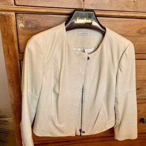 All seasons Valette leather jacket (S). Champagne color, excellent condition